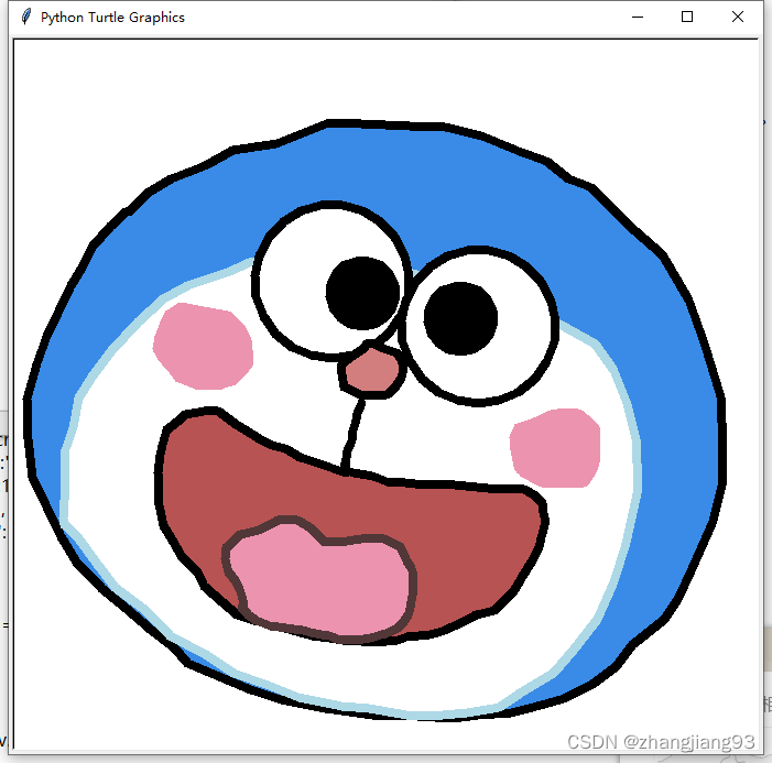 python Turtle 简笔画 哆啦A梦_python画哆啦a梦最简单代码-CSDN博客