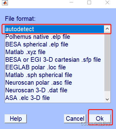 默认autodetect就行,点击OK