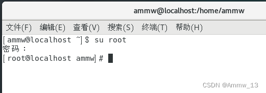 进入root权限下