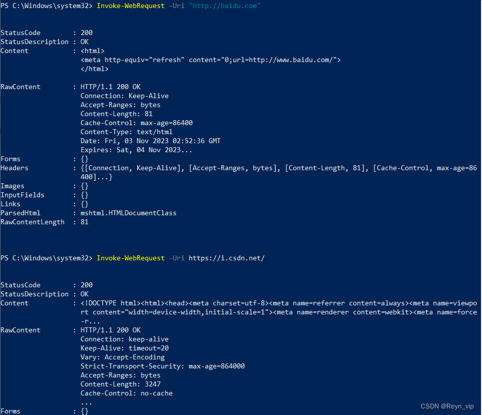 Windoes用Powershell测试访问网址方法