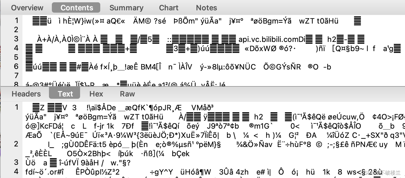 Charles抓https请求乱码问题
