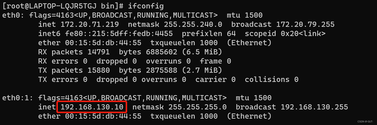 这是在wsl中安装的linux新增的ip地址