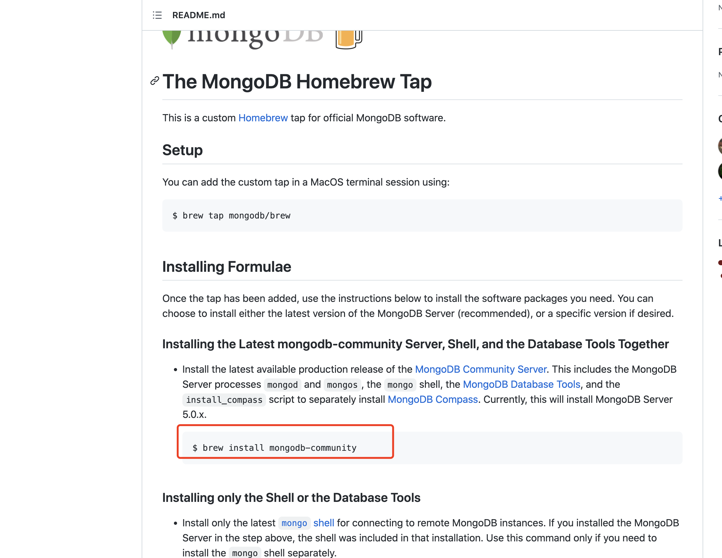 [Mongodb] 1.mac安装mongodb