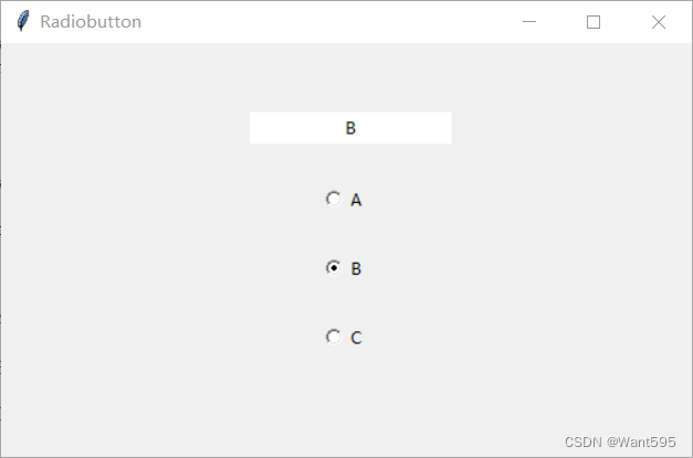 Tkinter的Radiobutton控件