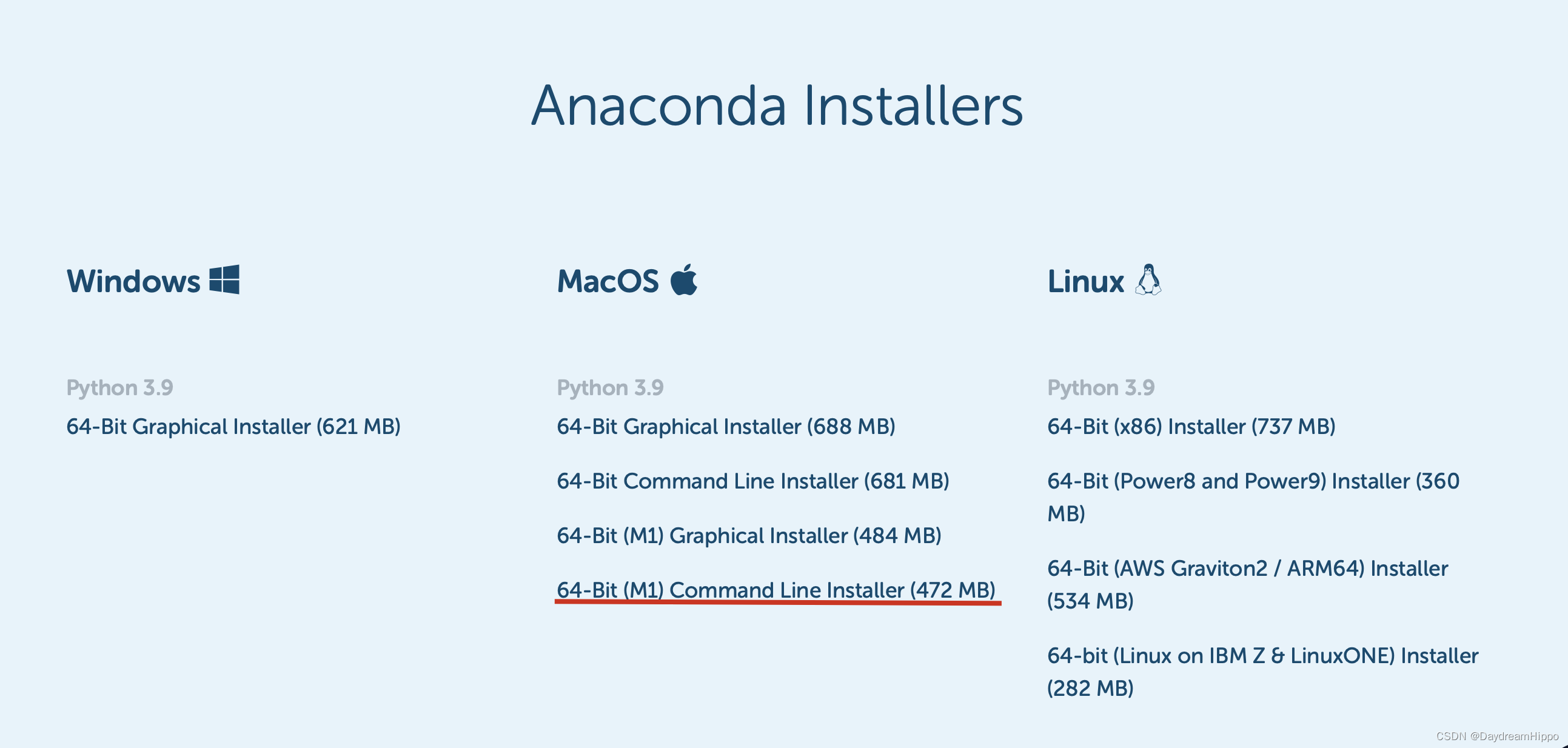 anaconda for mac m1 chip