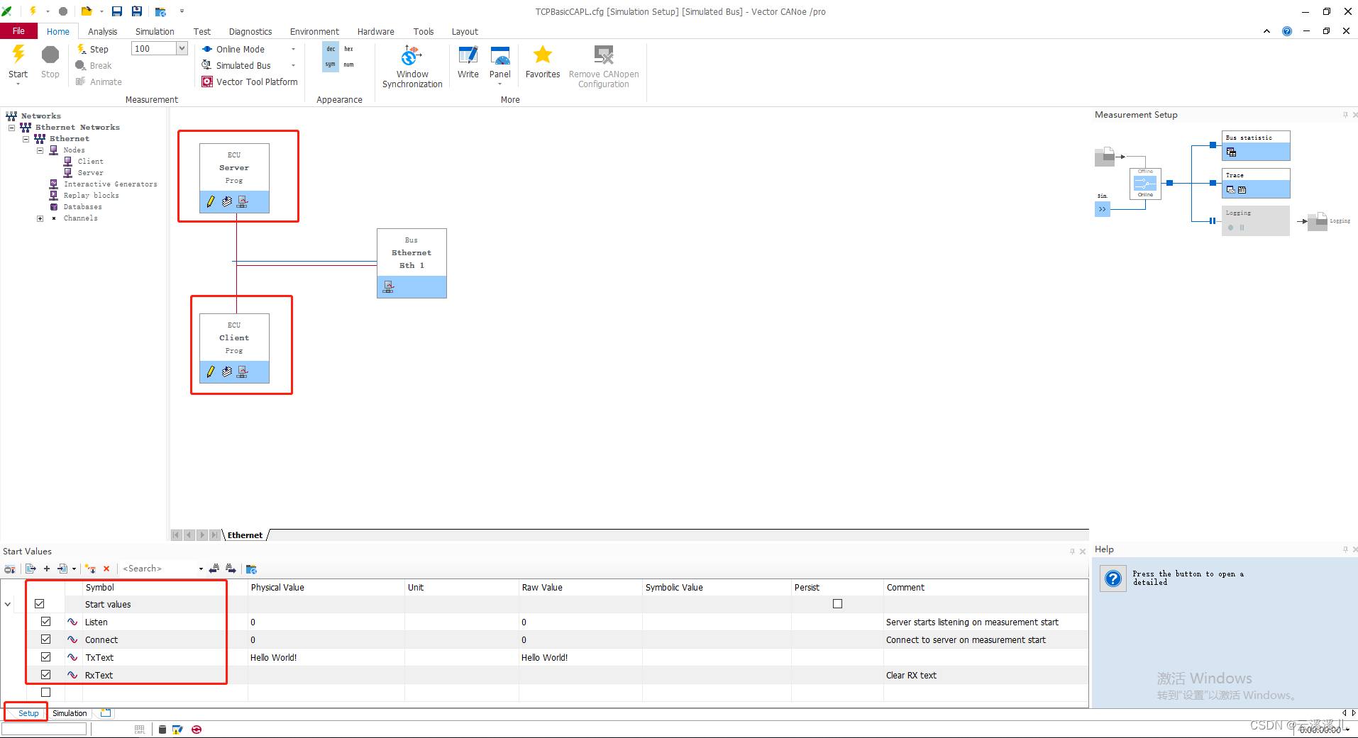 Canoe CAPL语言实现TCP连接与通信流程（TCP相关API函数详细使用）_canoe socketCSDN博客