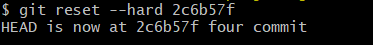git reset