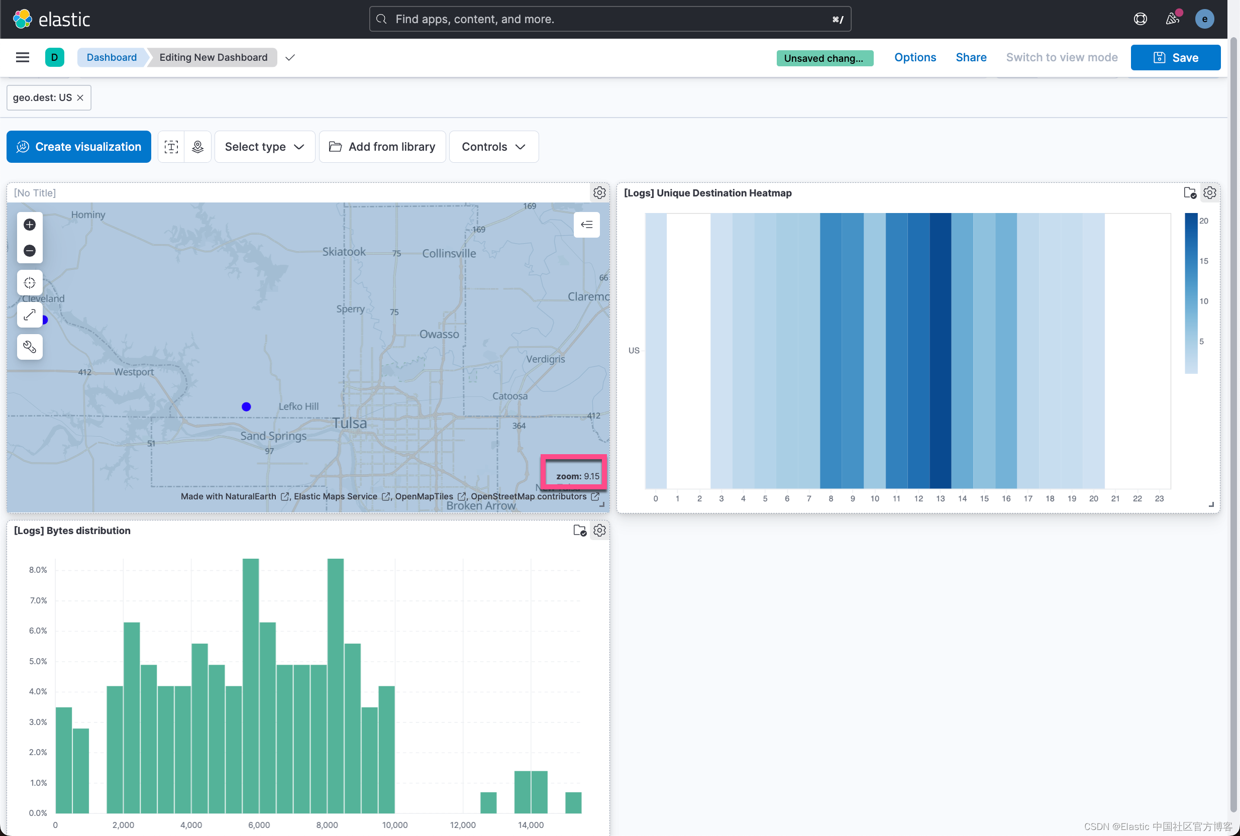 Elasticsearch：构建地图以按国家或地区比较指标