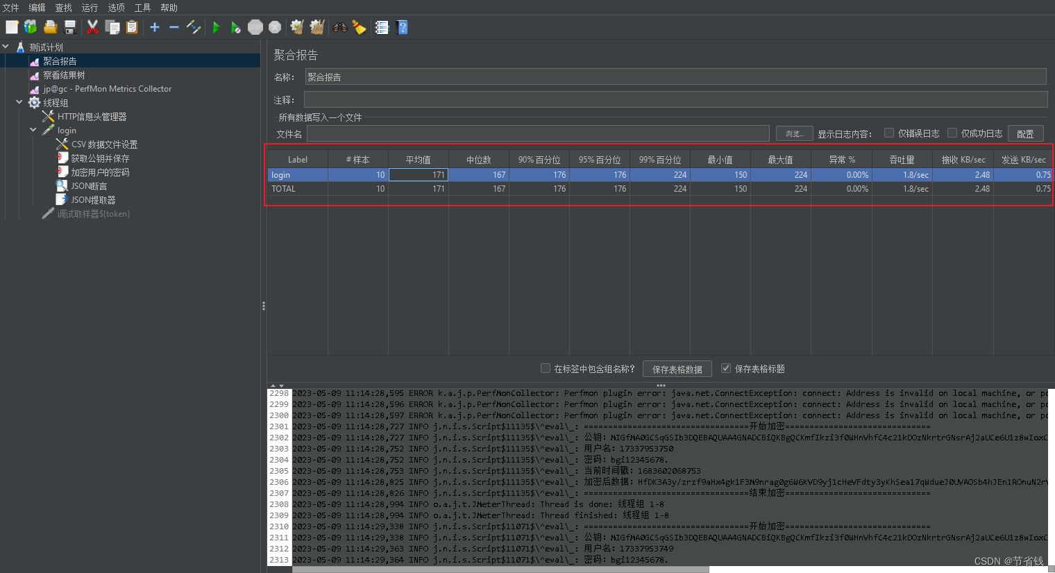 【JMeter】前端使用JMeter测试JSEncrypt加密登录