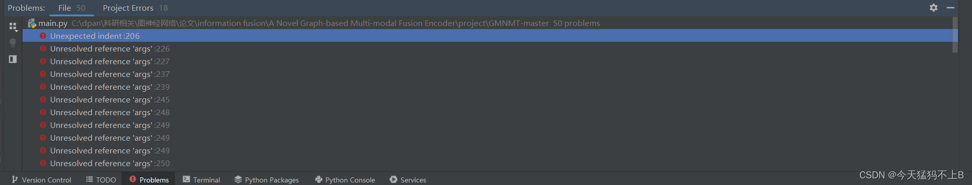 关于python中Unexpected indent的错误(非缩进产生)-CSDN博客