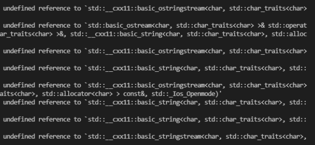 【linuxs make 出现undefined reference to ‘std::__cxx11...】