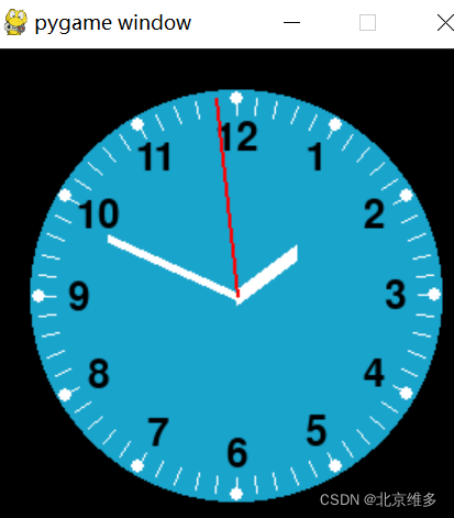 python pygame 做的实时时钟analog clock(附免费全部代码)_pygame中clock-CSDN博客