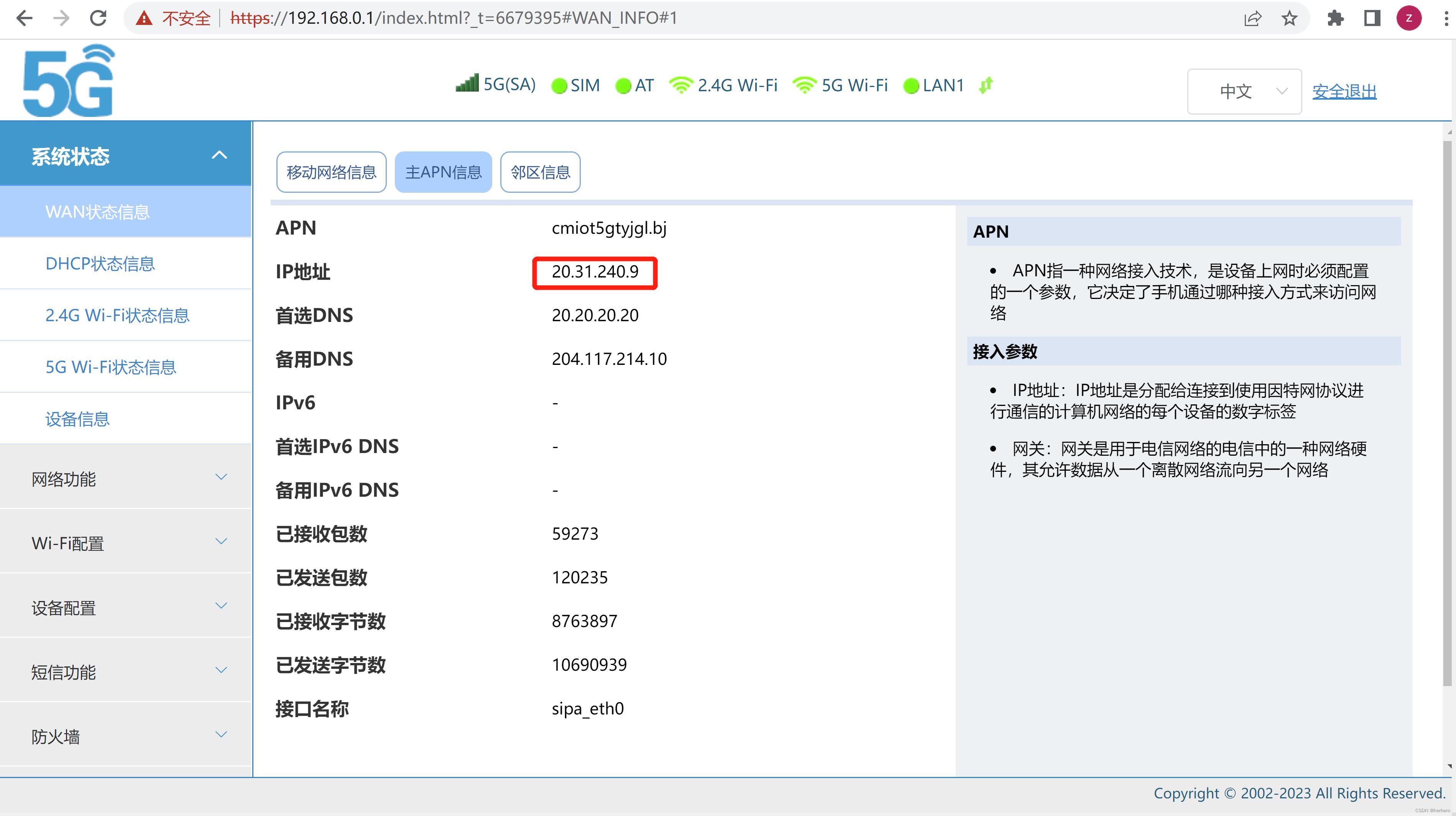 cpeWAN信息