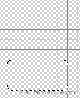 矩形选区羽化与非羽化的效果