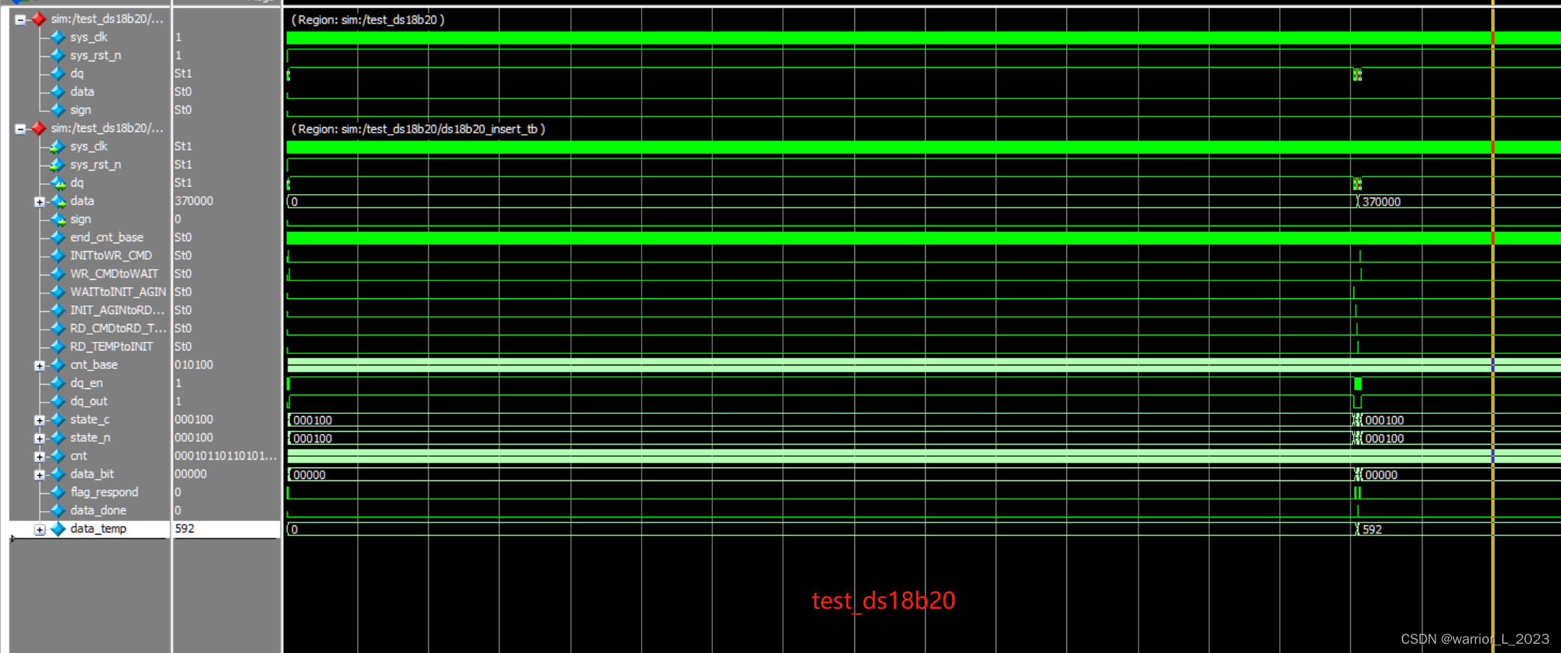 FPGA project : DS18B20