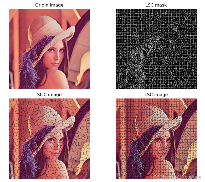 【youcans 的 OpenCV 例程200篇】174.LSC 超像素区域分割