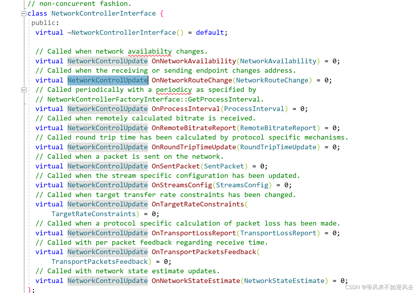 【GCC】1：chatgpt：NetworkControllerInterface、GoogCcNetworkController