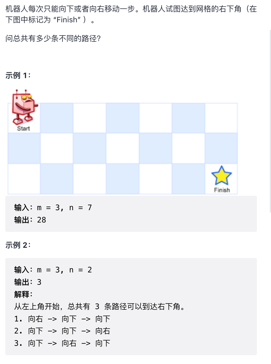 91. Leetcode 62. 不同路径(动态规划-路径规划)-CSDN博客