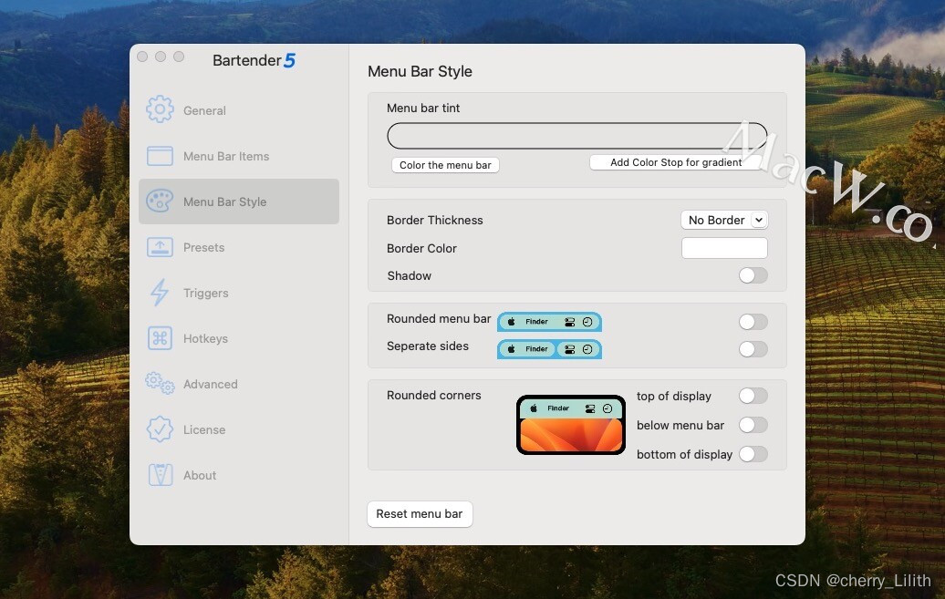 Mac菜单栏图标管理工具：Bartender 5 完美兼容MacOS Sonoma 14系统