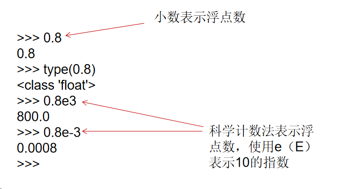 浮点型的例子