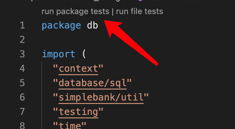 run package tests