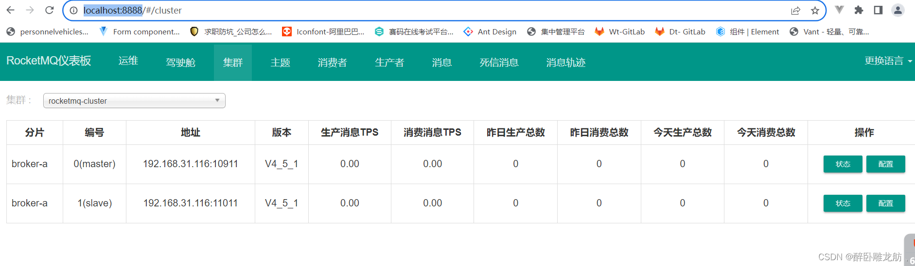 三.RocketMQ单机安装及集群搭建