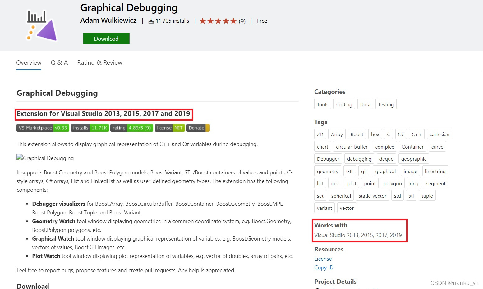 在VS中关于boost::geometry图形开发库的几何图形可视化插件(Graphical Debugging)_boost ...