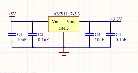 ams1117-3.3接线原理及如何接线