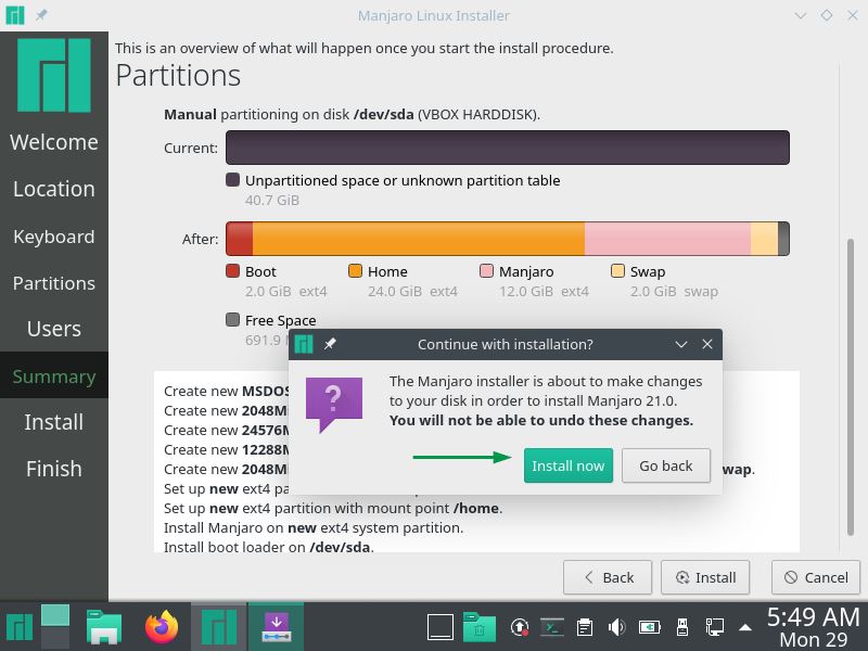 Install-now-manjaro21-Installation-steps