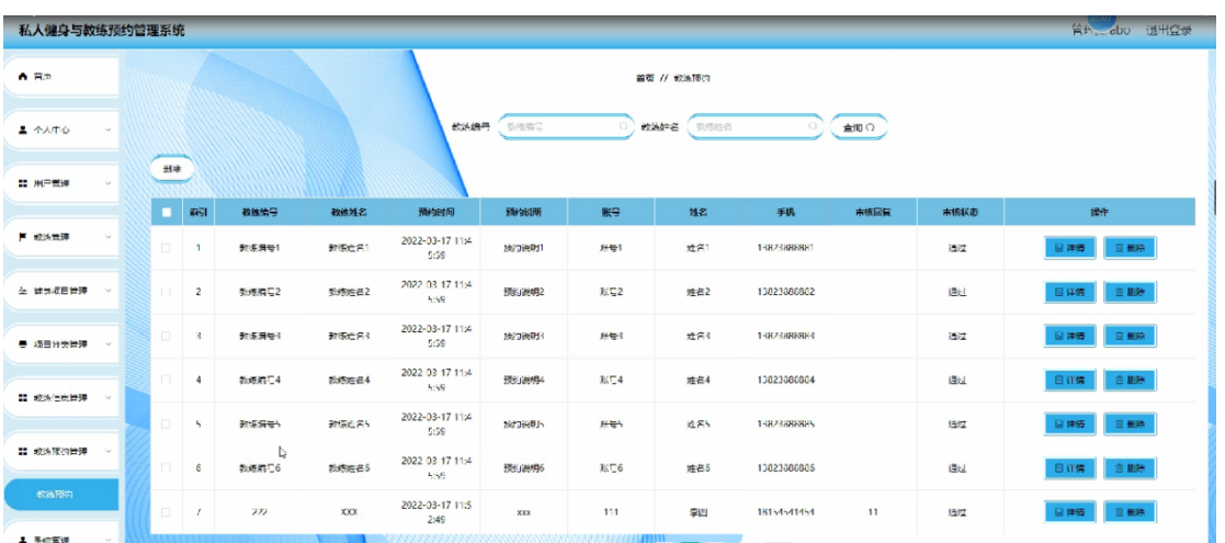 基于SpringBoot的“私人健身与教练预约管理系统”的设计与实现（源码+数据库+文档+PPT)