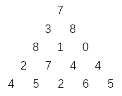蓝桥杯《数字三角形》