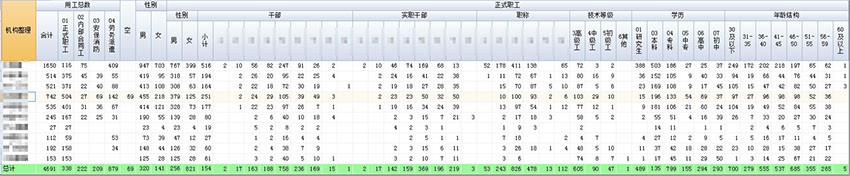 應用於各類統計報表的生成與展示