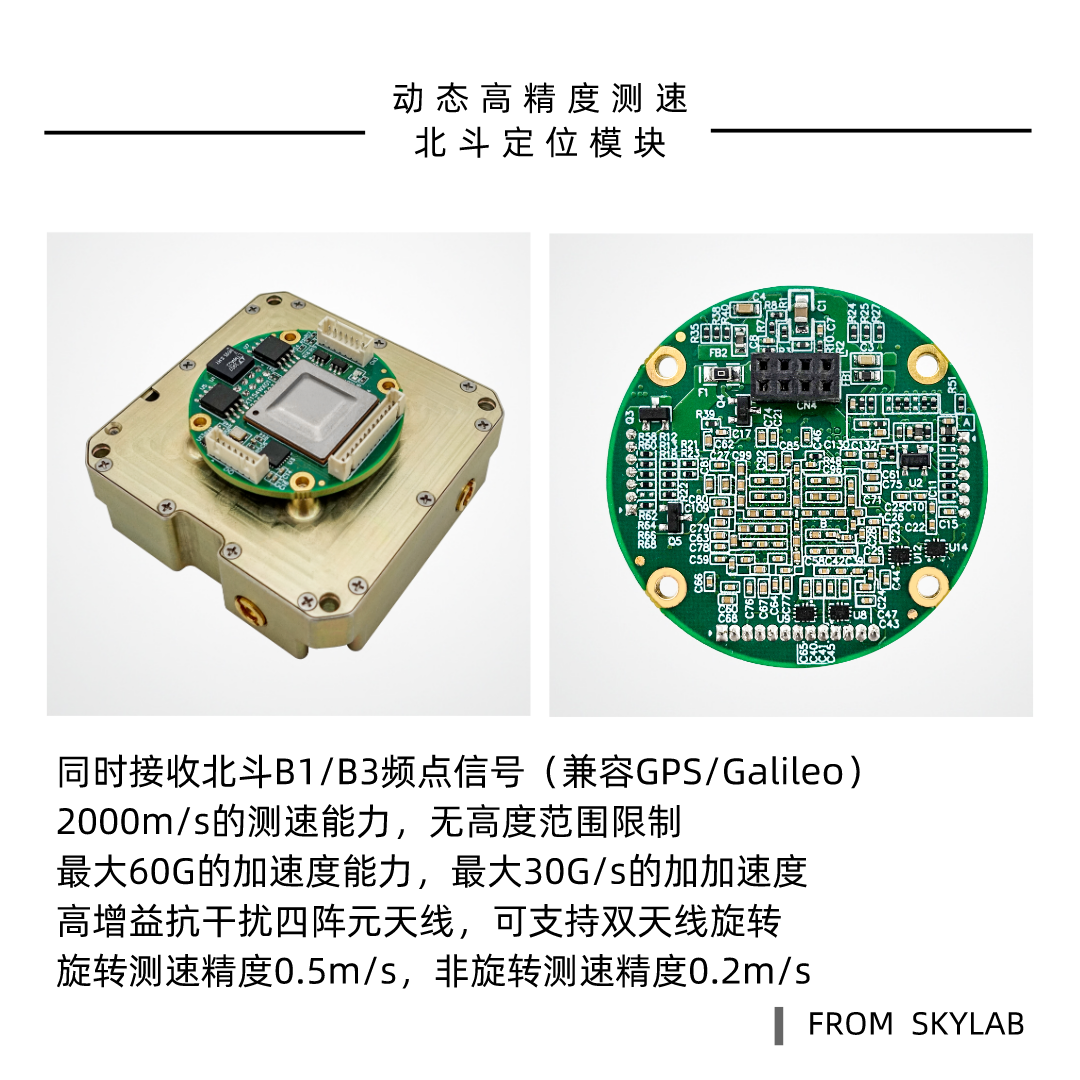 支持北斗三、抗干扰、无高度限制的动态高精度测速北斗定位模块