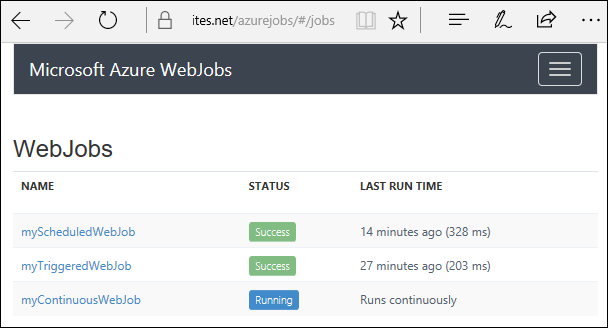 azure webjob java_使用 WebJobs 运行后台任务 | Azure Docs