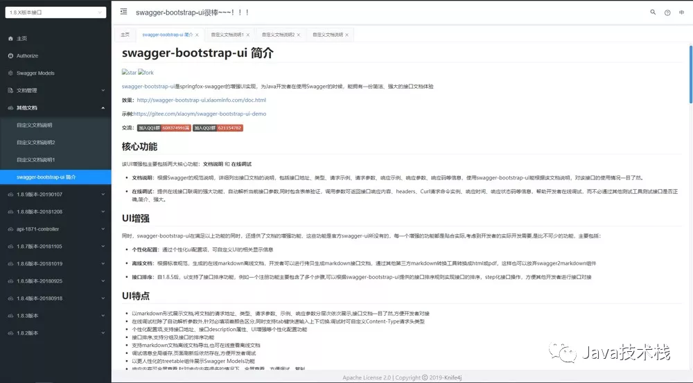 再见Swagger UI 国人开源了一款超好用的 API 文档生成框架，真香
