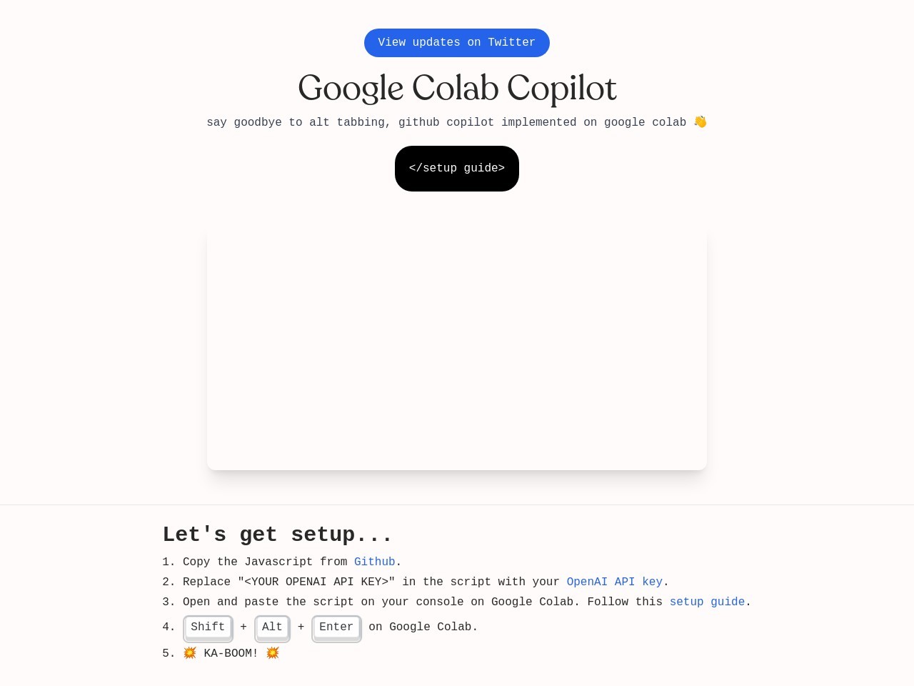 Google Colab Copilot