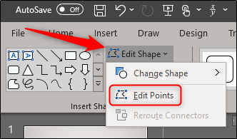 Edit points of a freeform shape