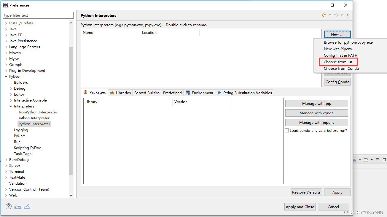 eclipse-for-python-csdn