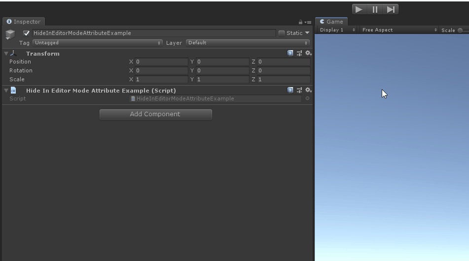 Hide In Attribute for Unity with Odin Inspector