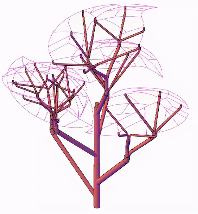 实现树状结构钢结构设计生命之树景观案例赏析