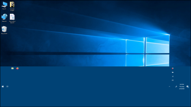 A taller taskbar in Windows 10