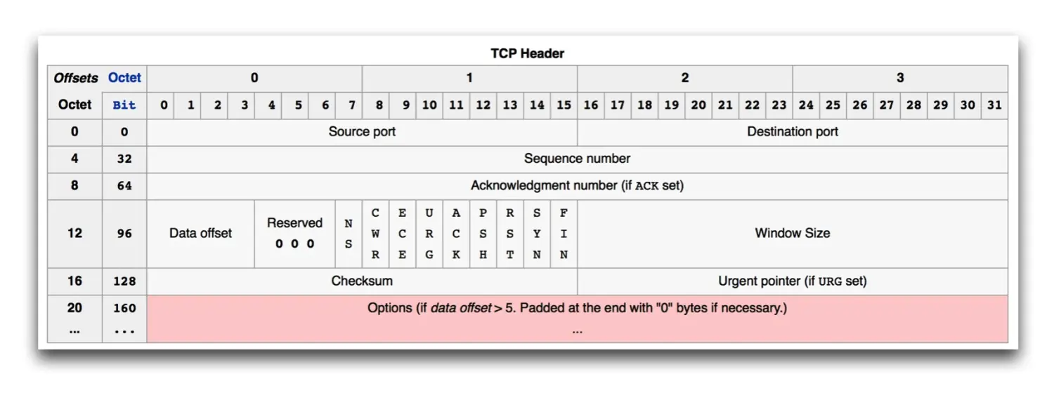 tcp header