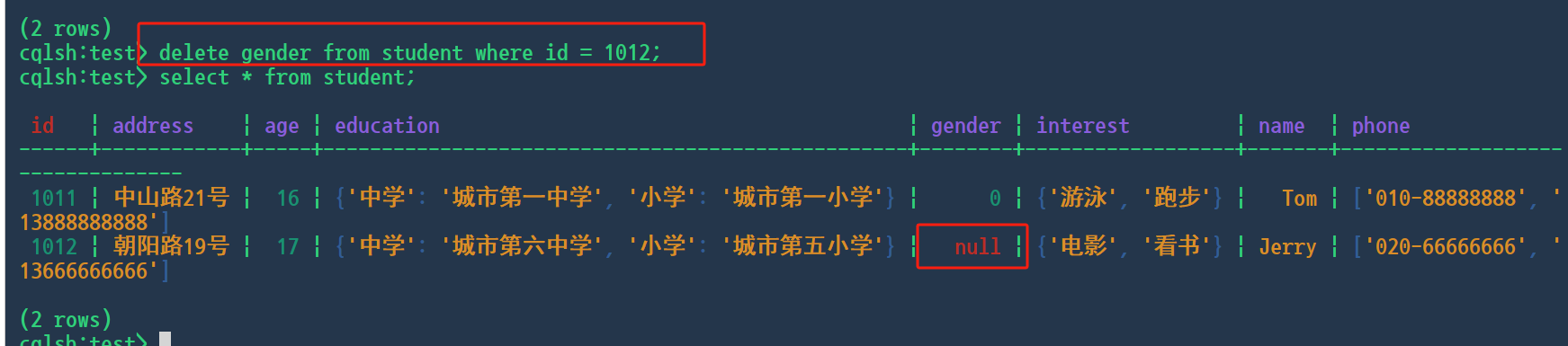 Cassandra数据库与Cql实战笔记