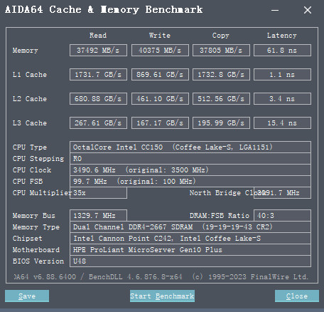 搭载 CC150 的 Gen10 Plus 整机状况