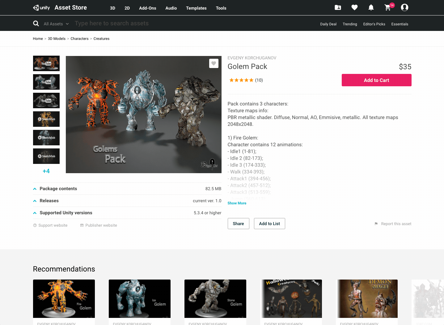 Unity Asset Store recommendations 