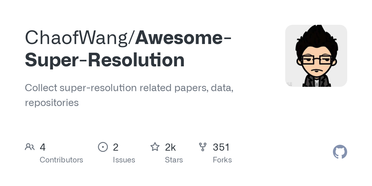 Awesome-Super-Resolution项目截图