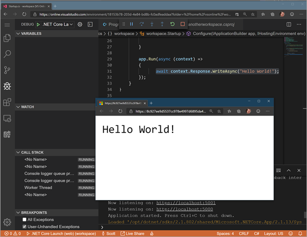 Hello World IN THE CLOUD Hello World IN THE CLOUD