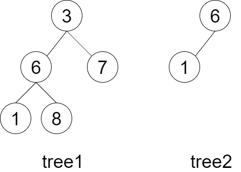 力扣LCR143---子结构判定（先序递归、Java、中等题）