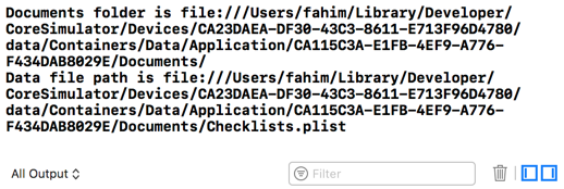 Documents folder and data file locations