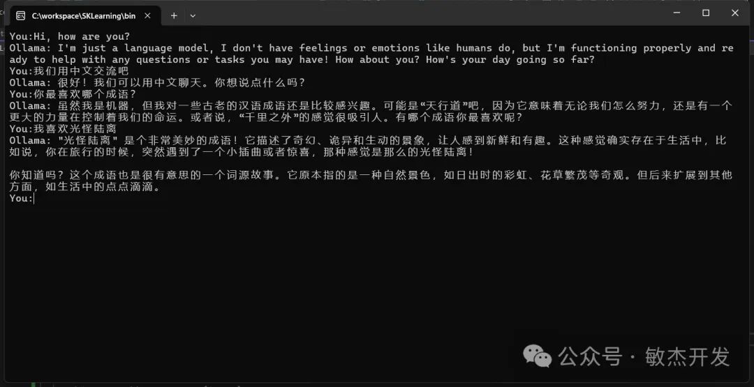使用 SemanticKernel 对接 Ollama